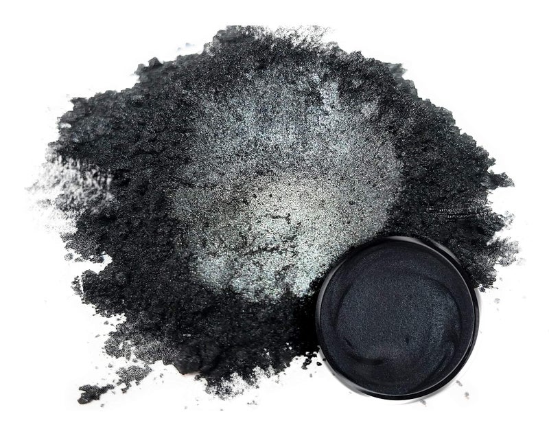 Eye Candy Pigments Premium Black Mica Powder - Yoru Black (25gr) - for Epoxy, Resin, Soap, Paint, Woodworking, Acrylic Pouring, Bath Bombs, Fishing Lures - DIY Arts and Crafts Additive - Image 2